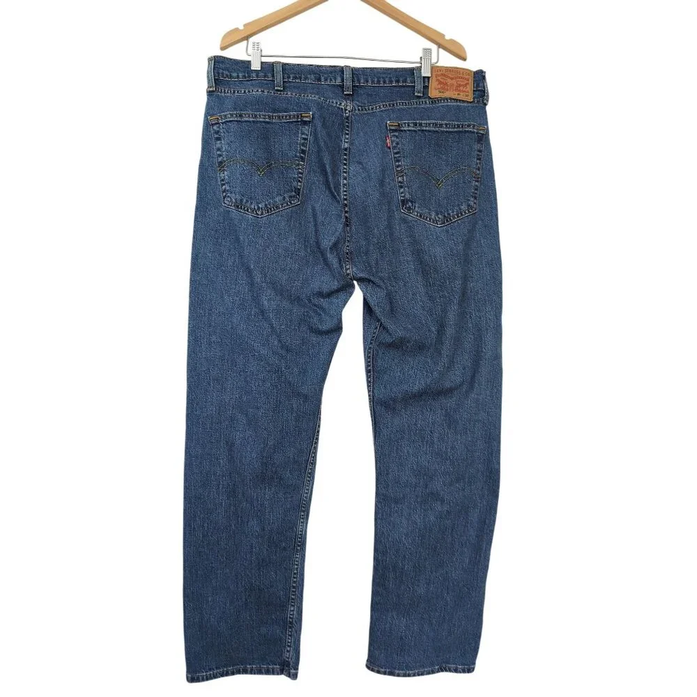 Levis 505 Jeans Mens 38 x 32 Measure 38 x‎ 28.5 Blue Straight Leg Regular Fit